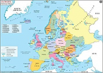 Europe political map